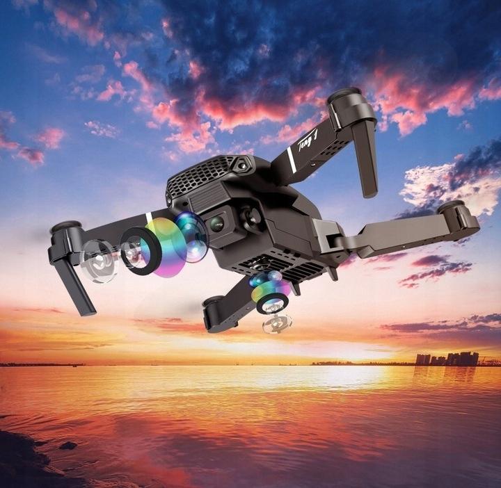 Dron Zdalnie Sterowany E95 Pro 2 Kamery Wifi Hd Zawis + Pilot + 3Xaku