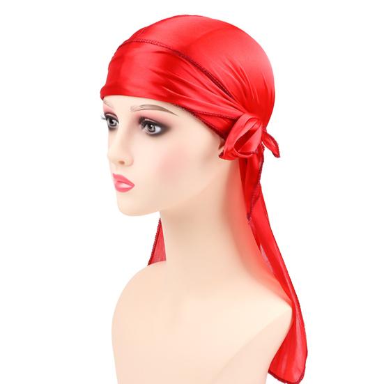 2 шт. шелковистый Durag для мужчин и женщин длинный хвост Durag Wave головные повязки на шею атласный Doo Durag с широкими ремнями