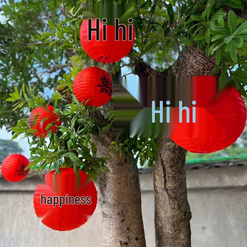 Подвесные фонари в деревенском стиле для украшения дерева - Свадебные и новогодние уличные украшения