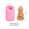 3D Little Buddha Candle Silicone Mold Handmade Buddha Aromatherapy Soap Resin Mold Church Candle Decoration Production Supplies
