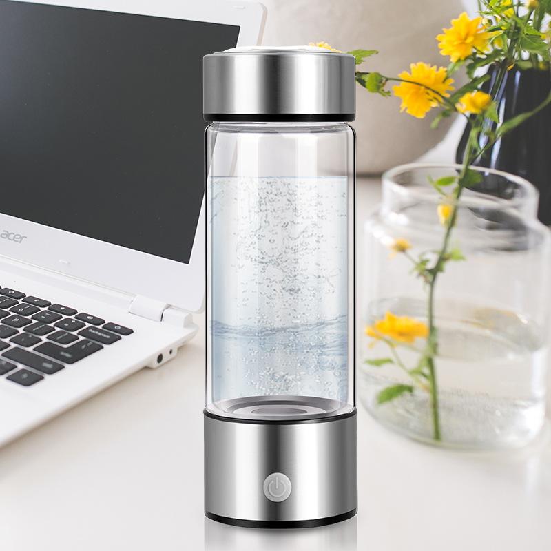 Japanese Titanium Quality Hydrogen-Rich Water Cup Ionizer Maker/Generator Super Antioxidants ORP Hydrogen Bottle 420ml