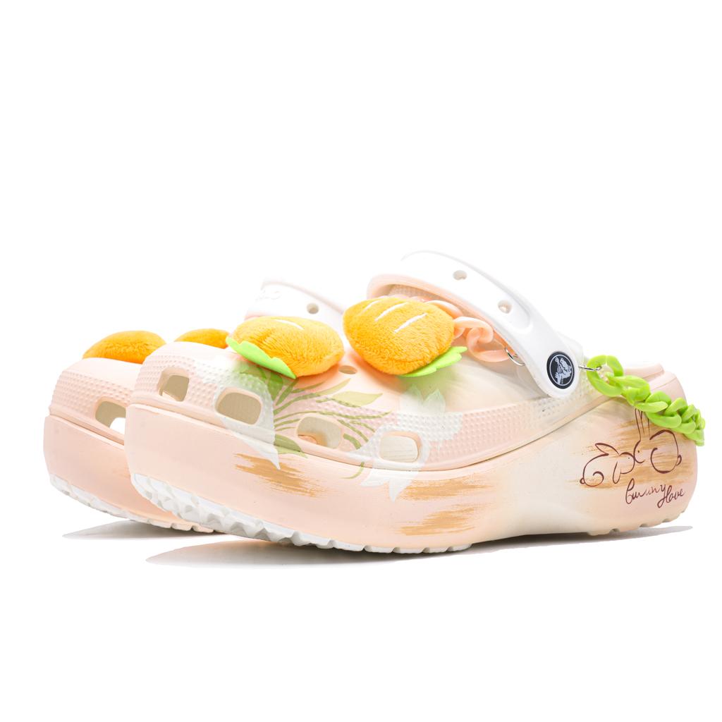 Crocs Туристические клоги Создание следа Crocs Classic Крутая платформа для ходьбы Тренд Милые Простые Нишевые Дырявые туфли Унисекс Морковно-оранжевый