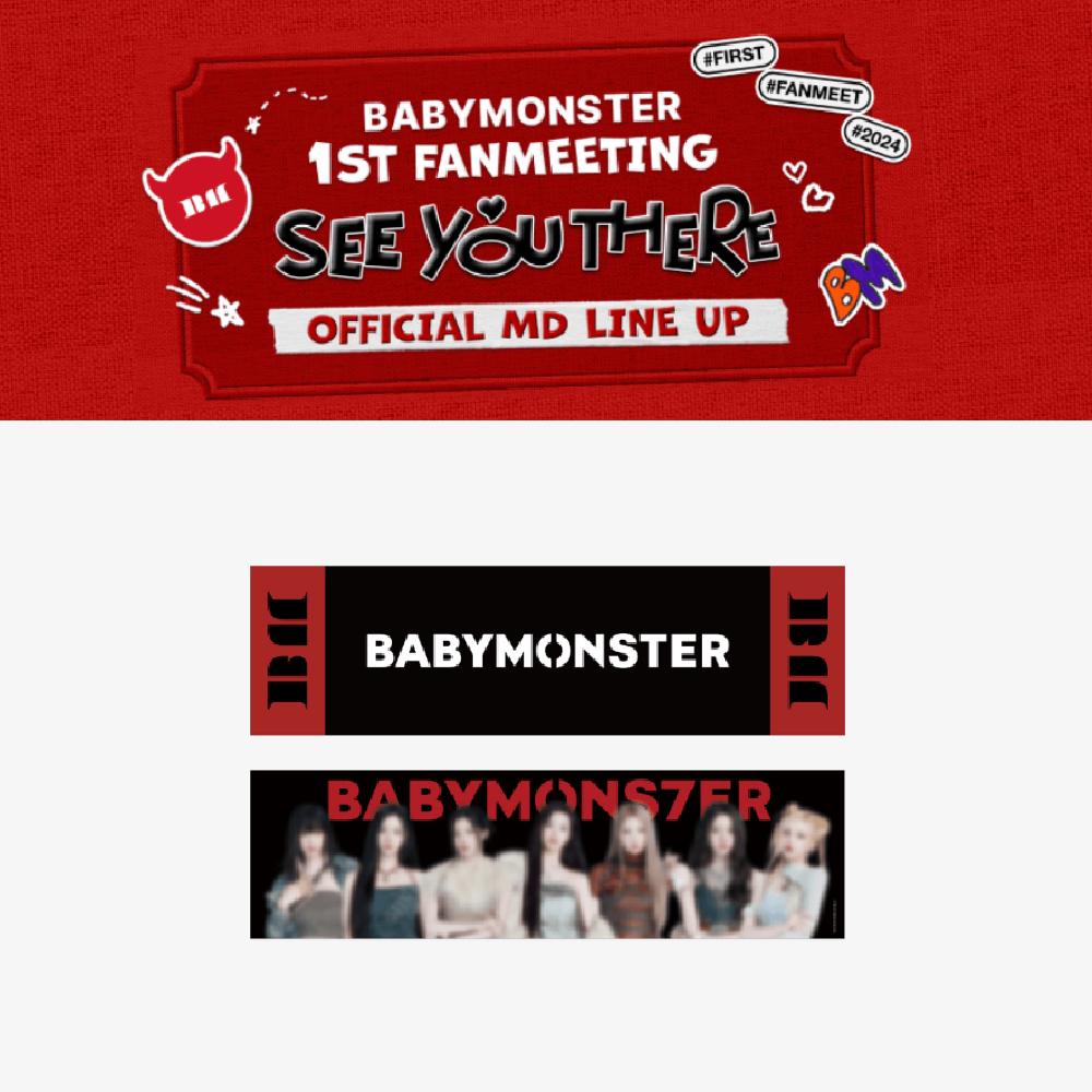 BABYMONSTER 1st Fanmeeting SEE YOU THERE Slogan Towel