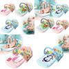 Infant Musical Piano Baby Gym Mat With Detachable Hanging Toys And Light-up Features