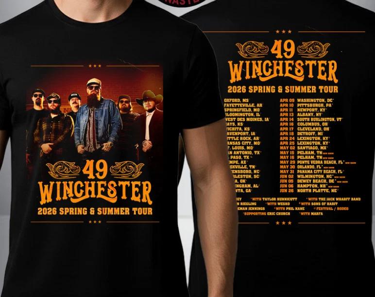 49 Winchester 2026 Spring And Summer Tour Schedule Venue Tour Dates T Shirt