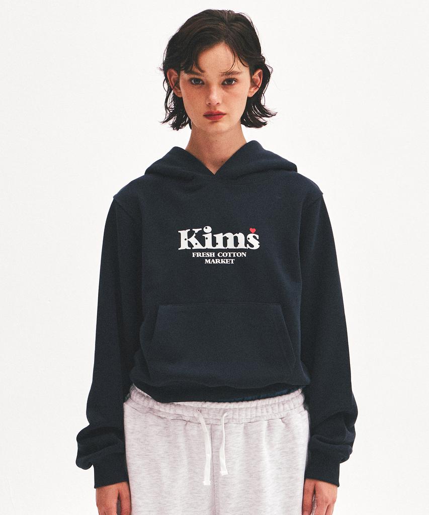 Худи с принтом Kim'S Bam Logo Точки Темно-синий