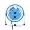 Pullman - Mini Ventilateur De Bureau Usb - Portable, Léger, Orientable - En Métal Bleu