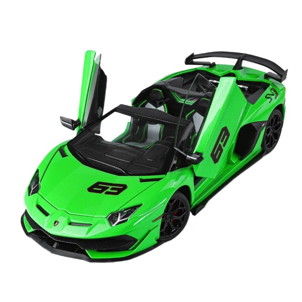 1/18 Lamborghini Aventador SVJ63 Removable Convertible Version Supercar Alloy Diecast Model Car Auto Parts Sales Store Interior Collection