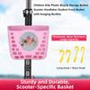 Plastic Children Kids Basket Multicolors Student Front Basket Bike Carrier Bag  Bike Accessories