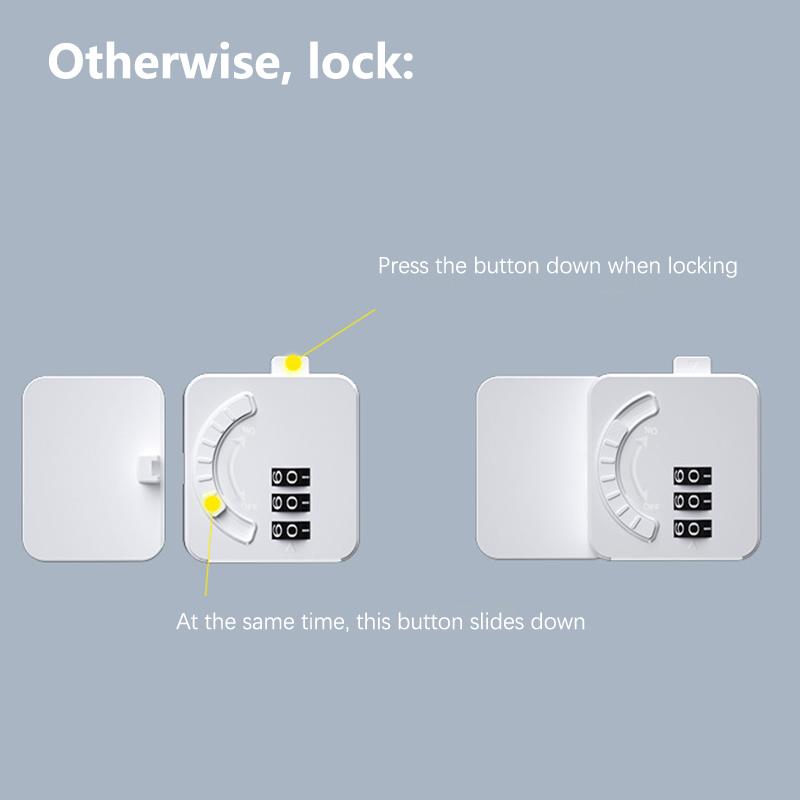 Kids Security Protection Password Lock For Fridge Drawer Cabinet Door Locks Abs Material Multi-Function Home Safety Locker