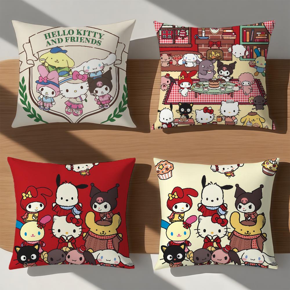 Милая мультяшная спортивная H-Hello K-Kitty и друзья Sro Комфортная мягкая Hogar Наволочка Диван Гостиная Кровать Домашний Декор Наволочки