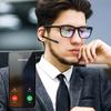 Беспроводная Bluetooth-гарнитура для левого и правого уха, одинарный наушник-вкладыш с двойным шумоподавляющим микрофоном, заушный крючок с функцией громкой связи