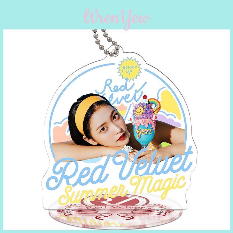 Стильный акриловый брелок-держатель для ключей K-pop Red Velvet, декор для шикарного и модного образа