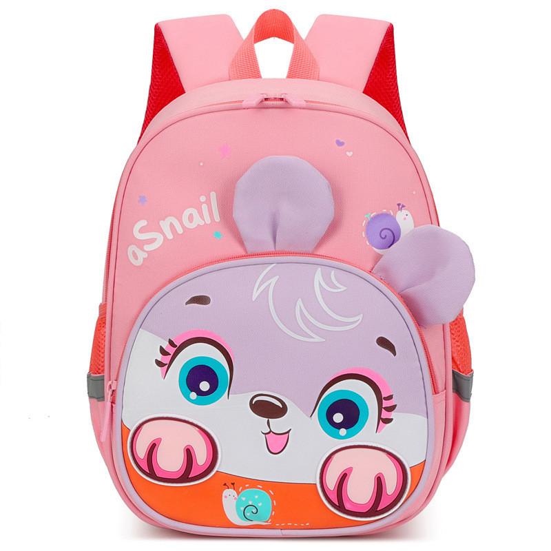 Adorable Cartoon Print Kids Backpack With Breathable Lightweight Design For School