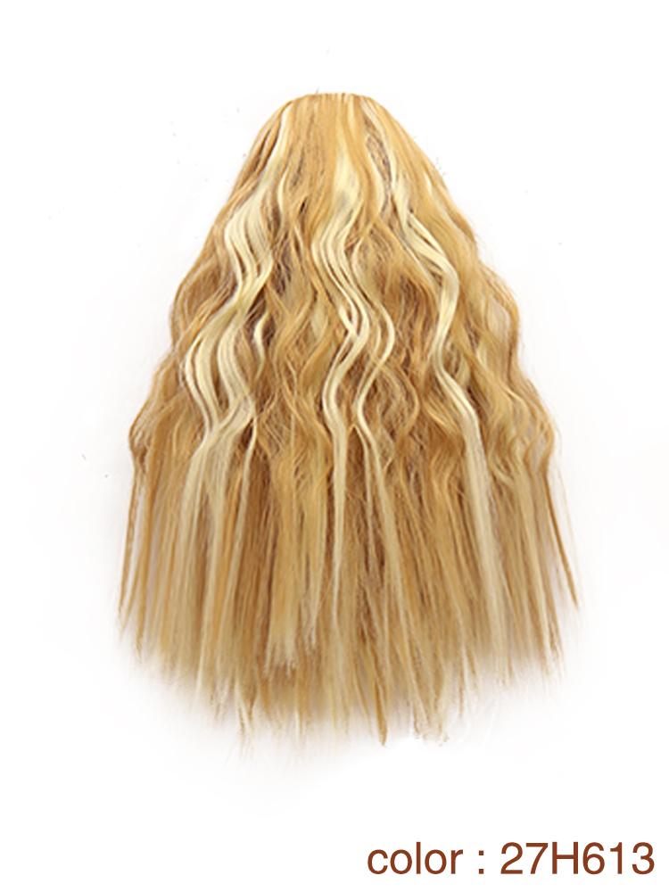 MISS WIG Synthetic Elastic Drawstring Loose Wave Curly Scrunchies Ponytail Extensions 12inch Ponytail Wig for Women