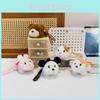 Rabbit Dog Cat Tie Animal Plush Doll Keychain Pendant For Home Decor Office
