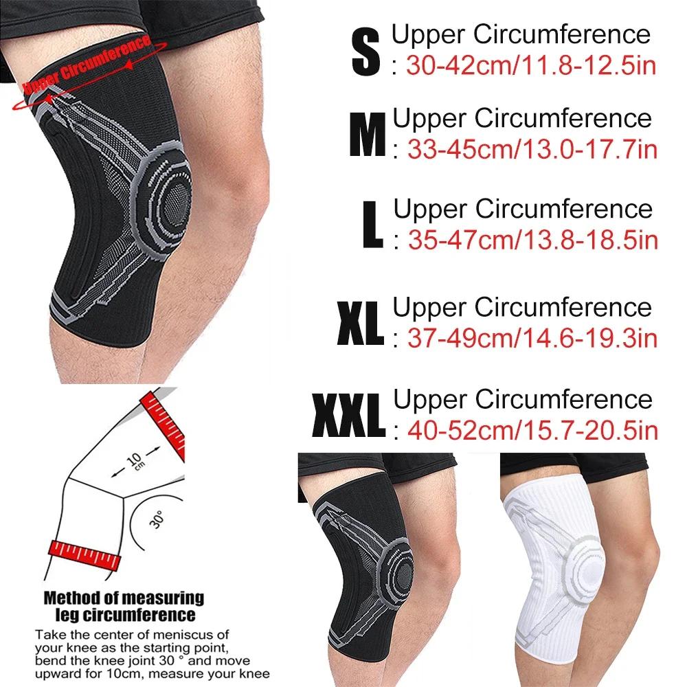1 Piece Compression Knee Brace Patella Stabilizer Women Mens Knee Support Sports Knee Brace Basketball