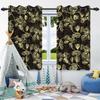 2 шт. Роскошные шторы с цветами в стиле бохо для дома, спальни, гостиной, затемняющие, теплоизоляционные, шумопоглощающие, светонепроницаемые шторы