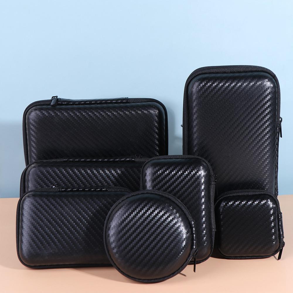Mini Storage Travel Case Charger Protection Bag EVA Zipper Bag Mobile Hard Disk Case Data Cable Bag