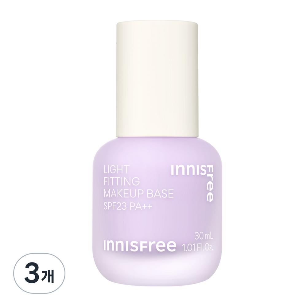 Innisfree Легкая основа под макияж 30 мл, 3 шт., 01 Фиолетовый