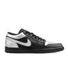 Jordan Air Jordan 1 Коровья кожа Устойчивая к истиранию Дышащая Низкие Винтажные Баскетбольные кроссовки Мужские Черный Серебристый 553558-093(Команда1423-)