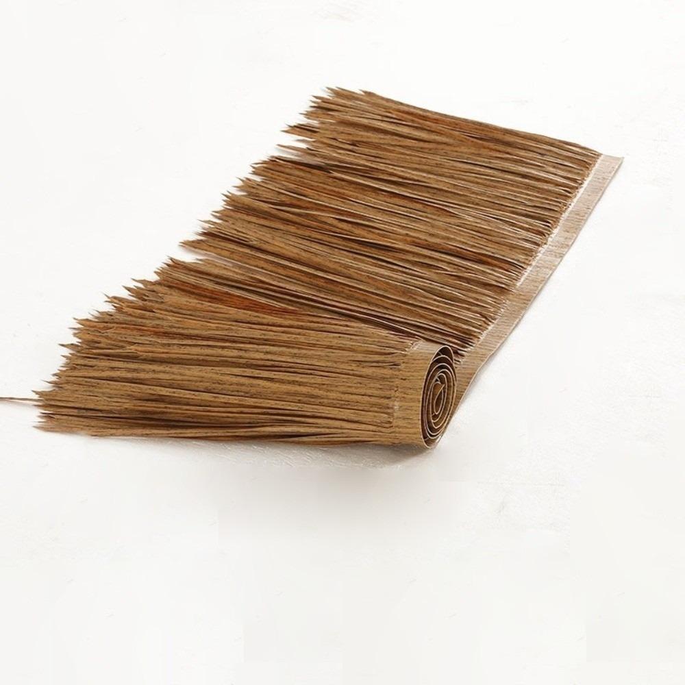 1mx50cm Panel Straw Roof Thatch Grass Material Simulation Palm Thatch For Umbrella Cover