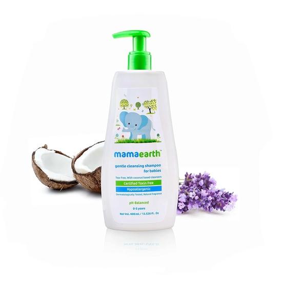 Mamaearth Gentle Cleansing Natural Baby Shampoo, 400ml (White)