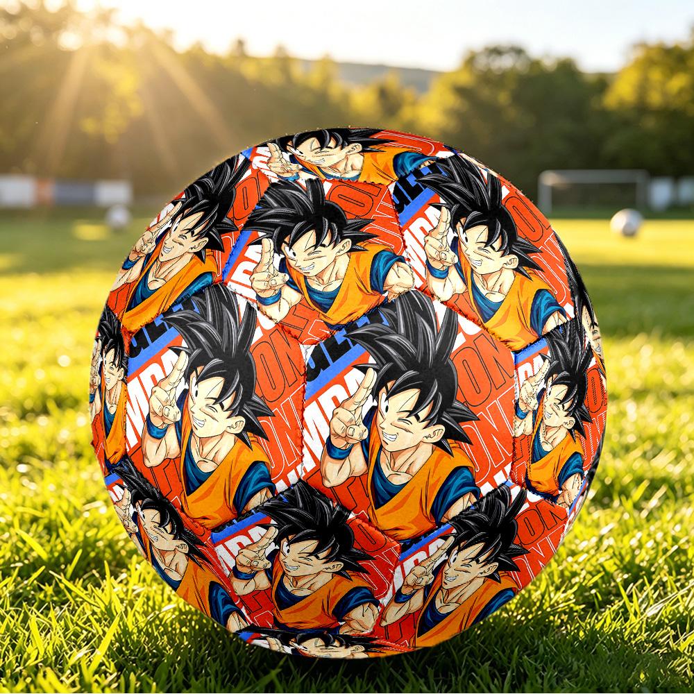 Футбольный мяч стандартного размера 5 с принтом Dragon Ball, Водонепроницаемый тренировочный футбольный мяч из ПУ для занятий спортом на открытом воздухе