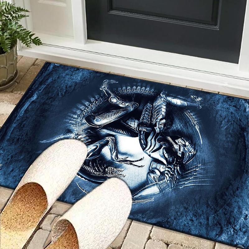 Alien horror Artwork Office Rug Chair Mat, Game Carpet, Suitable for Front Door, Bedroom, Living Room, Desk, Holiday Gift