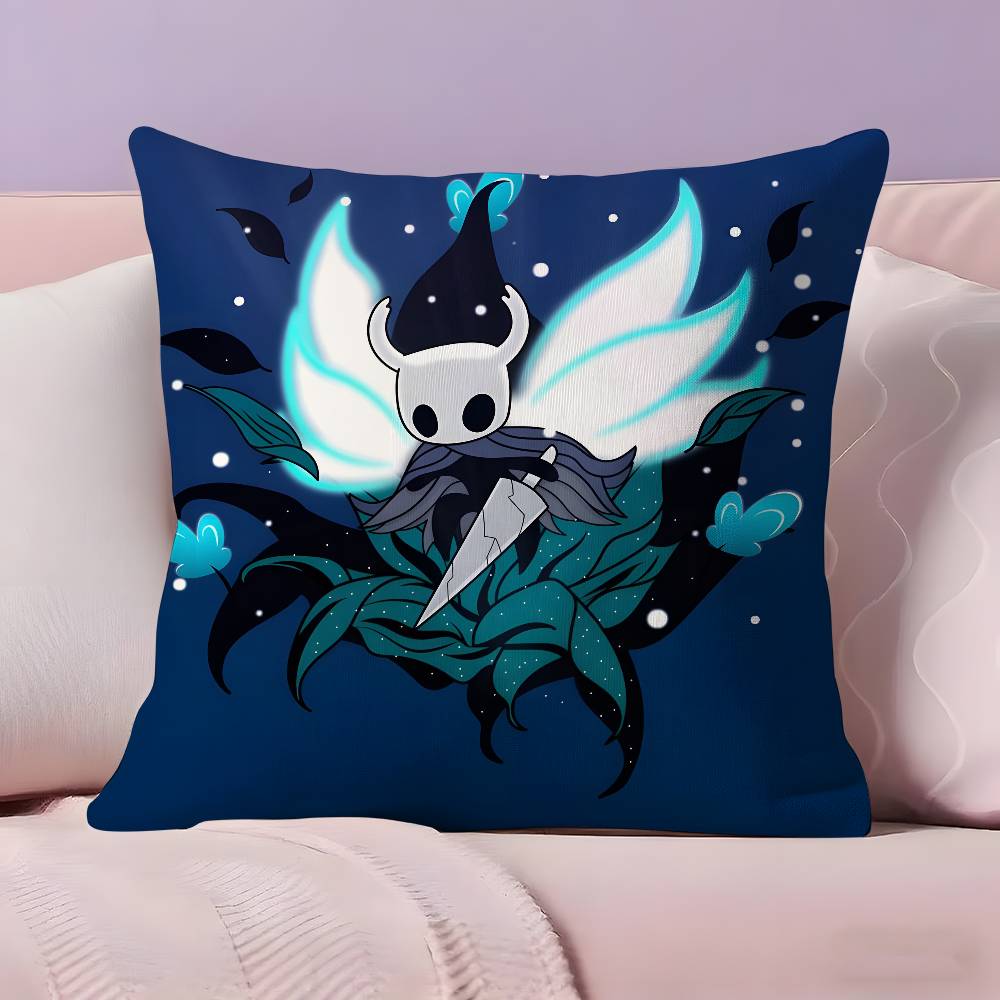 Игры H-Hollow Knights Наволочка Наволочка Ультра Мягкая Кожевенная Ткань Облачный Комфорт и Скрытая Молния