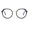 Оправа для очков черная прозрачная с защитой от синего света женская модная круглая трендовая оптическая для женщин оверсайз