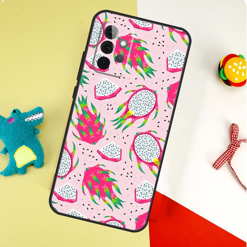 Чехол Лимон с тропическими летними фруктами для Samsung Galaxy A54 A34 A24 A14 A12 A22 A32 A42 A52 A72 A52S A51 A71 A13 A53
