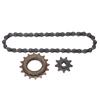 Bike Freewheel Kit 16 Tooth Freewheel 9 Tooth Sprocke 38 Section Chain Mountain Bike Chainring