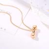 Creative Simple Girls For Women Unisex Long Chain Zinc Zinc Alloy Dumbbell Necklace Fashion Jewelry