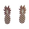 [Q6086] - Silver 'Pineapple' Handmade Earrings - 13x5 Mm