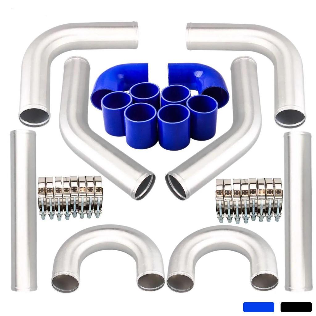 2.5" Aluminum Turbo Intercooler Tube (450x180x65mm) - Universal DIY Car Accessory