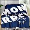 1PC C.F.Monterrey Football Crest Art Printed Soft Flannel Blanket Throw for Adult Bedroom Living Room Sofa Camping Travel Fan gifts Christmas Gifts