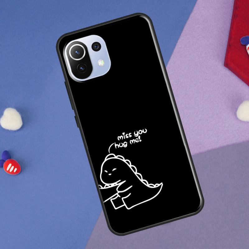 Парный Милый Чехол с Динозавром для Xiaomi 14 Ultra 13 11T 12T 13T 14T Pro POCO X7 X6 Pro X3 X5 F3 F5 M6 F6 Pro