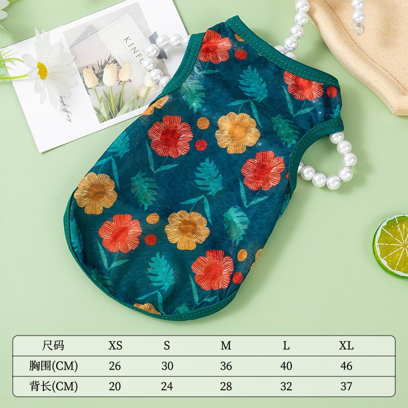 New Dog Clothes Summer Thin Breathable Vest Cat Clothes Small Dog General Clothing Pet Spring and Summer Clothes
