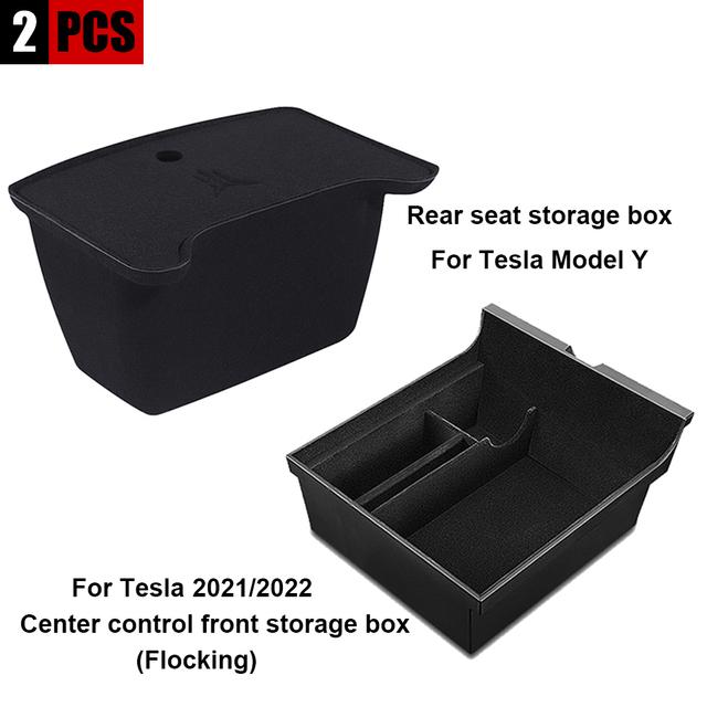 Для Tesla Model 3 2022 Model Y 2023 Ящик для хранения Центральный подлокотник Скрытая коробка Подстаканник Внутренний органайзер автомобиля