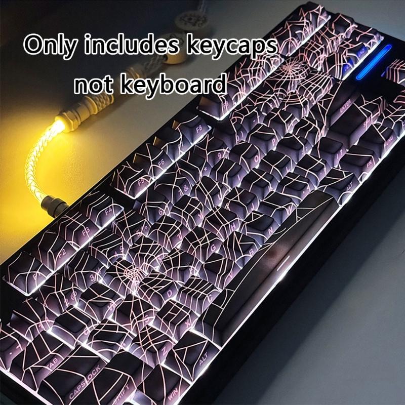 Долговечные PBT Клавиши 130 шт./Набор С Сублимационной Печатью Сбоку Гравировка Клавиш Для Улучшения Опыта Набора Текста