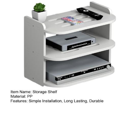 Настенная полка, маршрутизатор, органайзер для удлинителя, двухслойная конструкция, прочная несущая способность, простая установка, плавающая стойка, настенный держатель