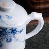 Jingdezhen Hand-Painted Blue & White Ceramic Tea Infuser Cup