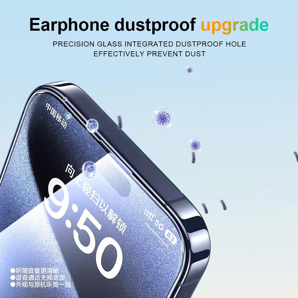 10 шт. Закаленное стекло для экрана с полным покрытием для Iphone Air 17 Pro Max 16E 15 Plus 14 13 12 11 X Xr Xs Max 6 7 8 Plus Se 2022 17Pro Защита