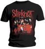Футболка с принтом Slipknot, рамка, черная, размер M