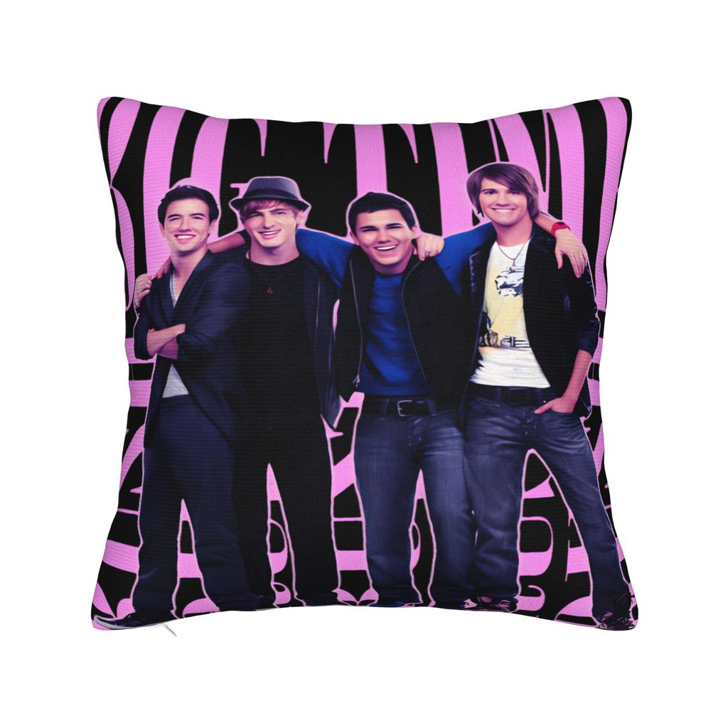 Pillow Case Big Time Rush Print Pillow Cover For Living Room Bed Chair Funny Pillowcases
