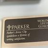 Б/у Новая перьевая ручка Parker Arrow с клипом Серебристая