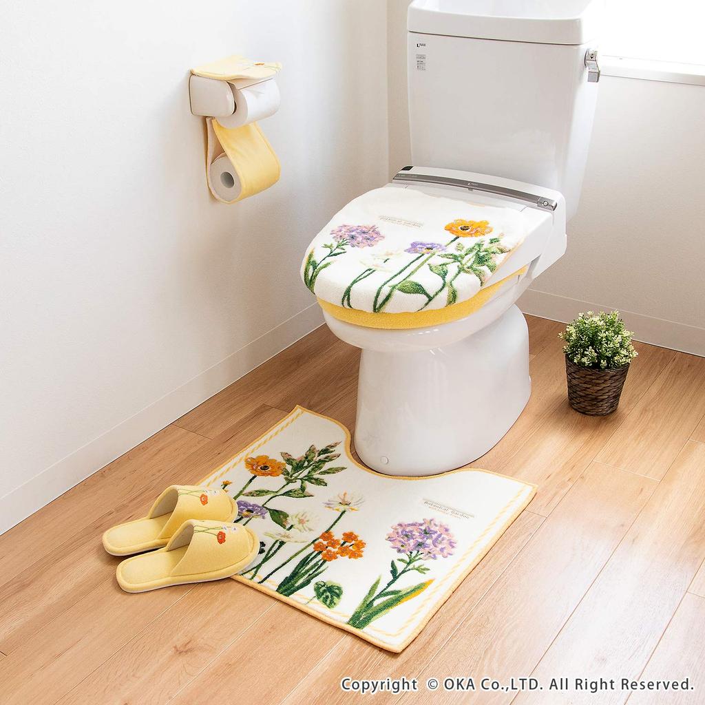 Чехол на сиденье унитаза OKA желтый для ботанического сада типа O (Растение натуральное)