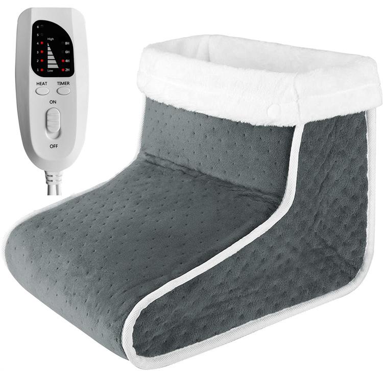 Mydays Tech Tech Detachable Heated Foot Warmer 6 Level Remote Control Double-Sided 4 Timers Bed Home Office Knee Elbow Pads