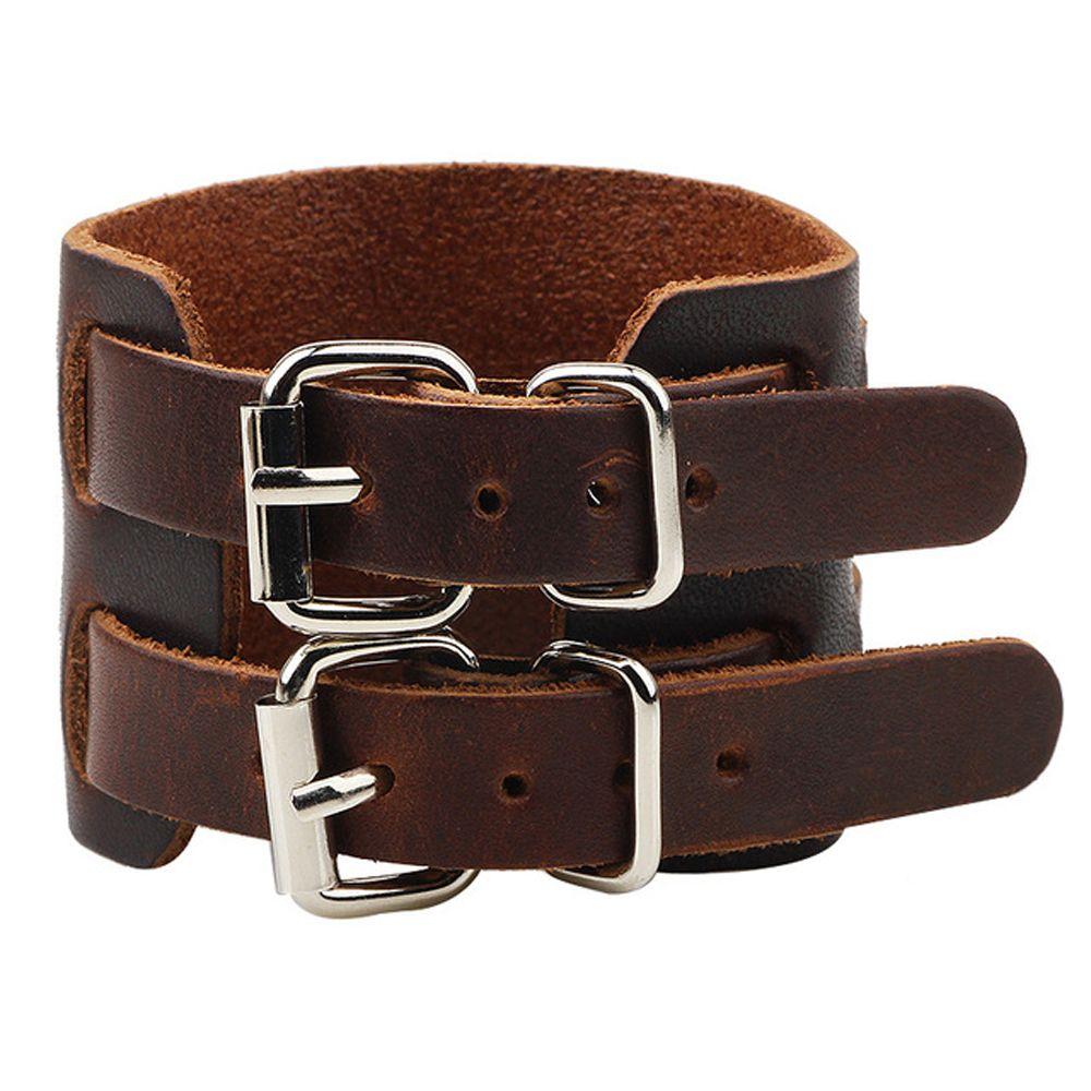 Fashion Design Personality Korean Hand Rope Women Wristband PU Leather Bracelet Jewelry Accessories